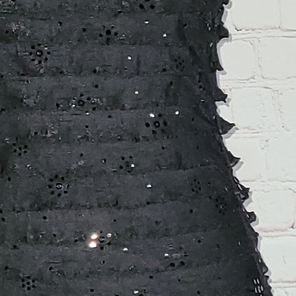 Va Va Voom Dresses Vavavoom Strapless Black Long Dress Ruffled Sparkling Layers Sexy Poshmark